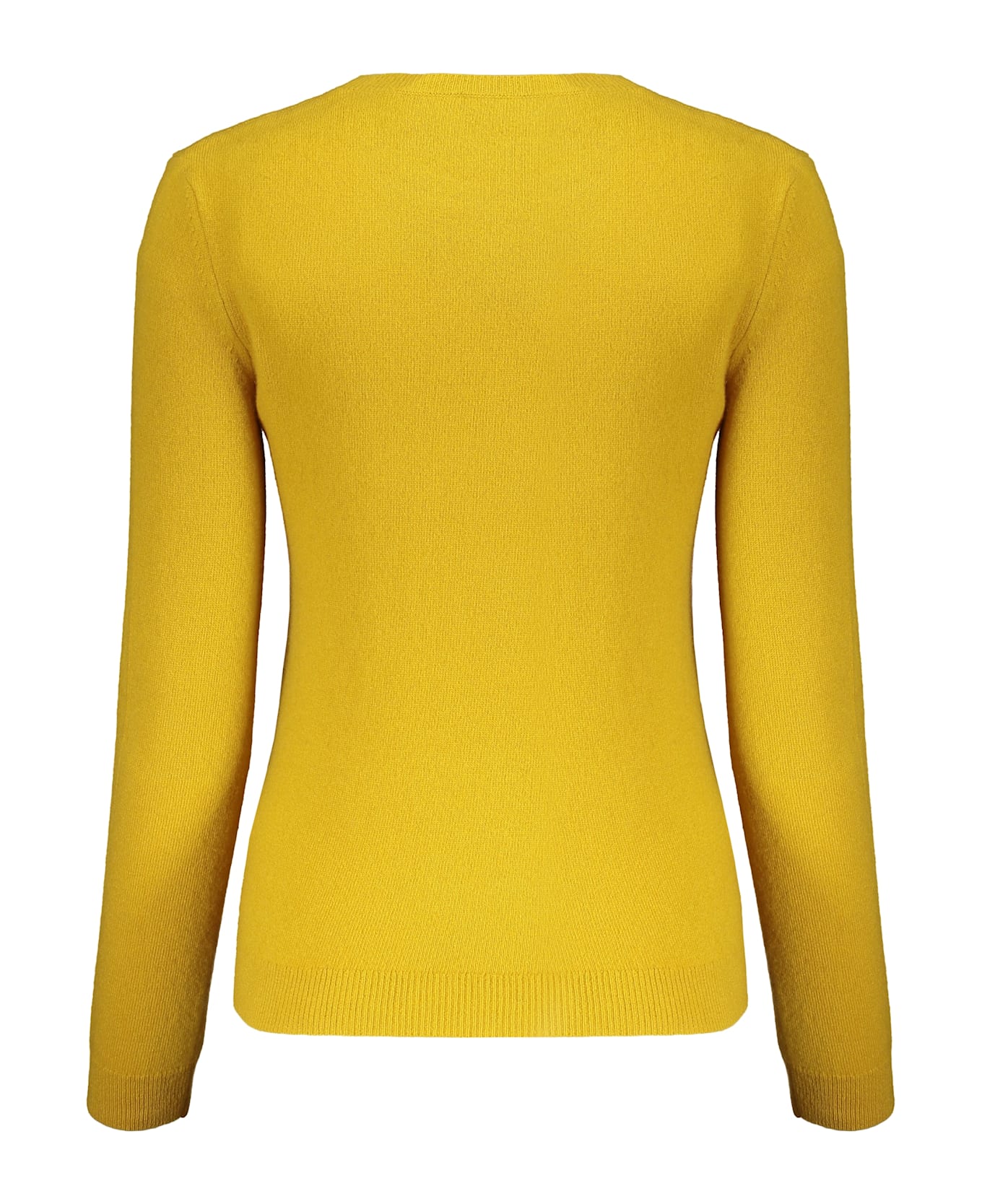 Valentino Garavani Long Sleeve Crew-neck Sweater - Mustard