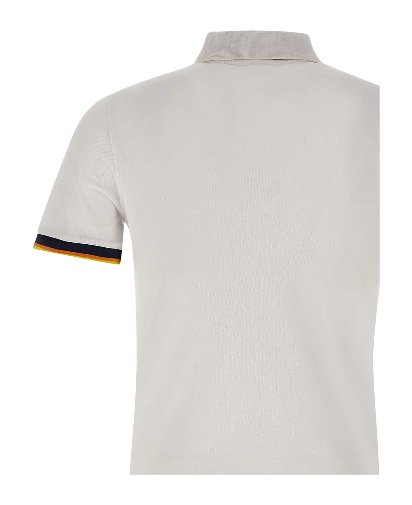 K-Way 'vincent' Cotton Polo Shirt Polo Shirt - WHITE ポロシャツ