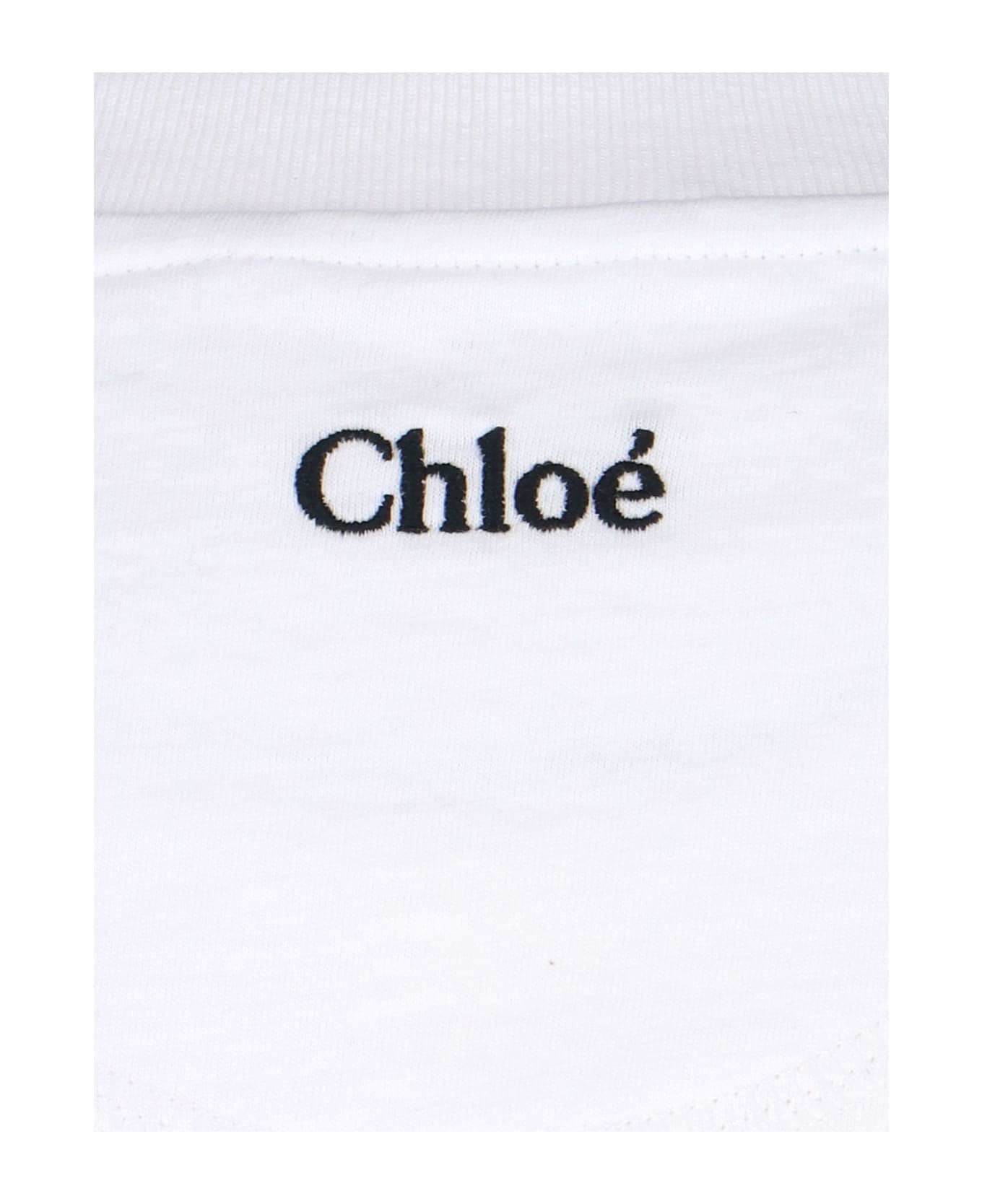 Chloé Ruffled T-shirt - White タンクトップ