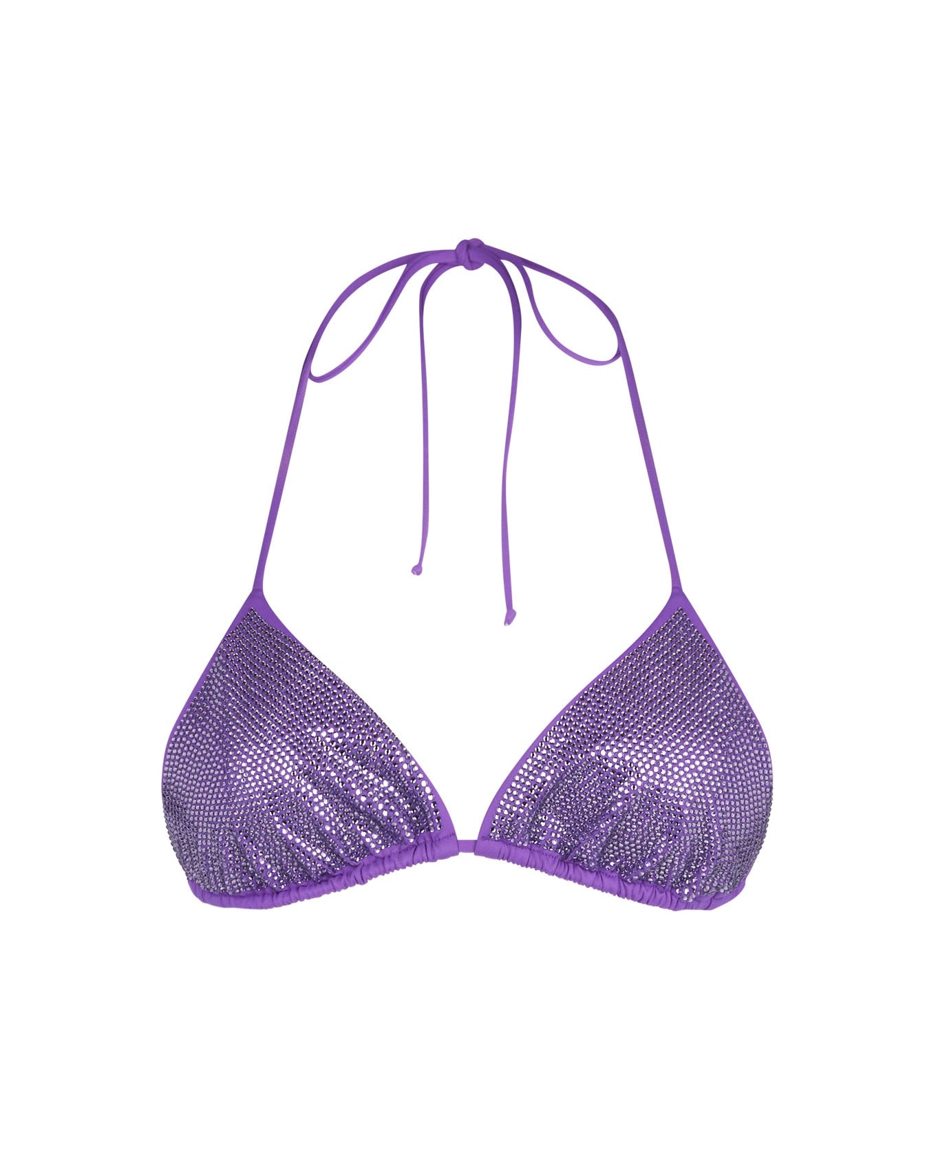 MC2 Saint Barth Woman Triangle Top Swimsuit With Purple Strass - PINK 水着