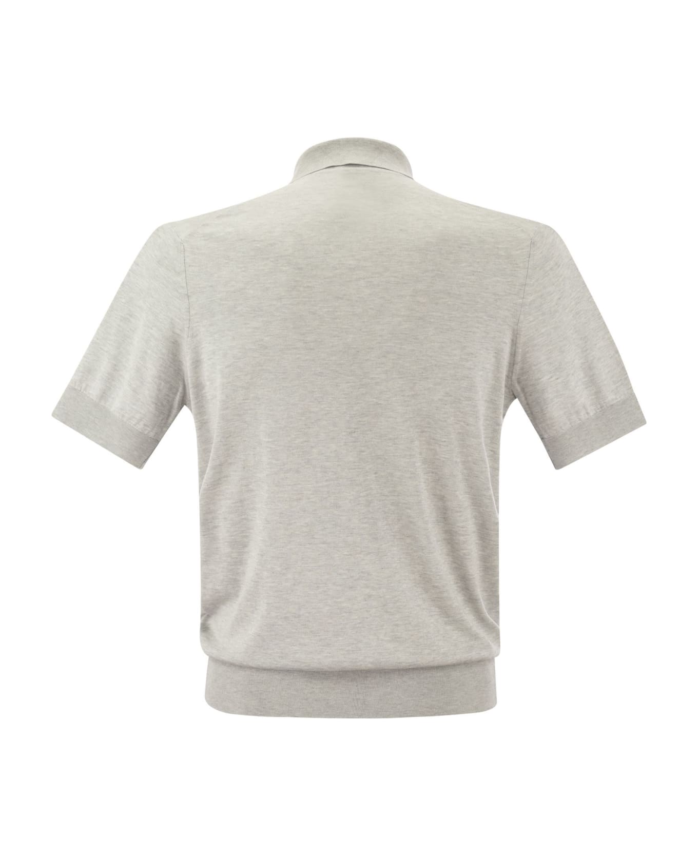 Brunello Cucinelli Polo Peserico Shirt - Light Grey