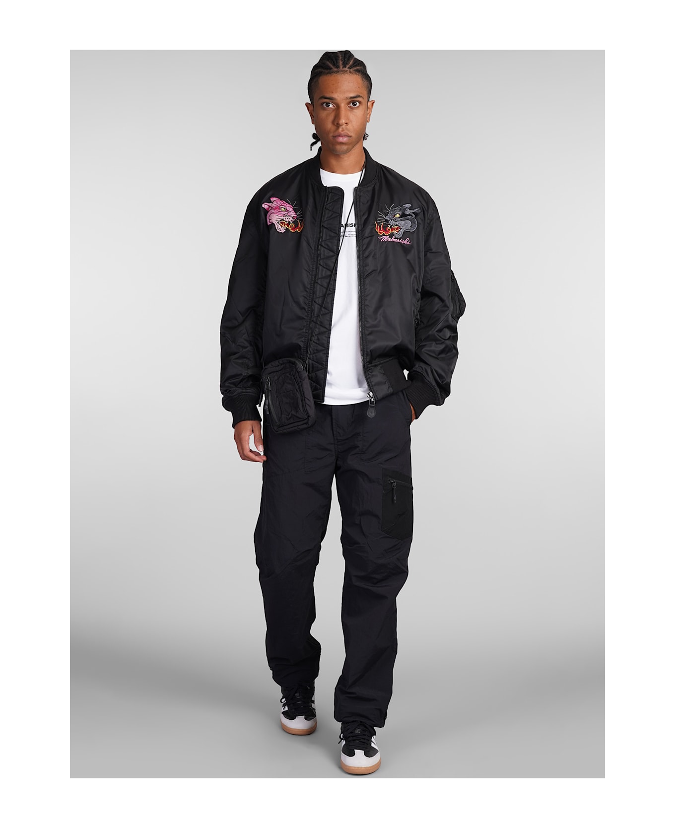 Maharishi Ma1 Bomber In Black Nylon - black