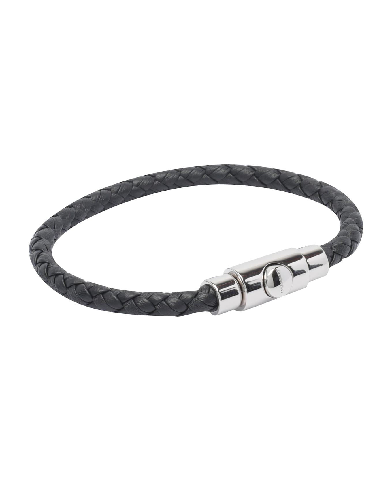 Ferragamo Leather Bracelet - Black