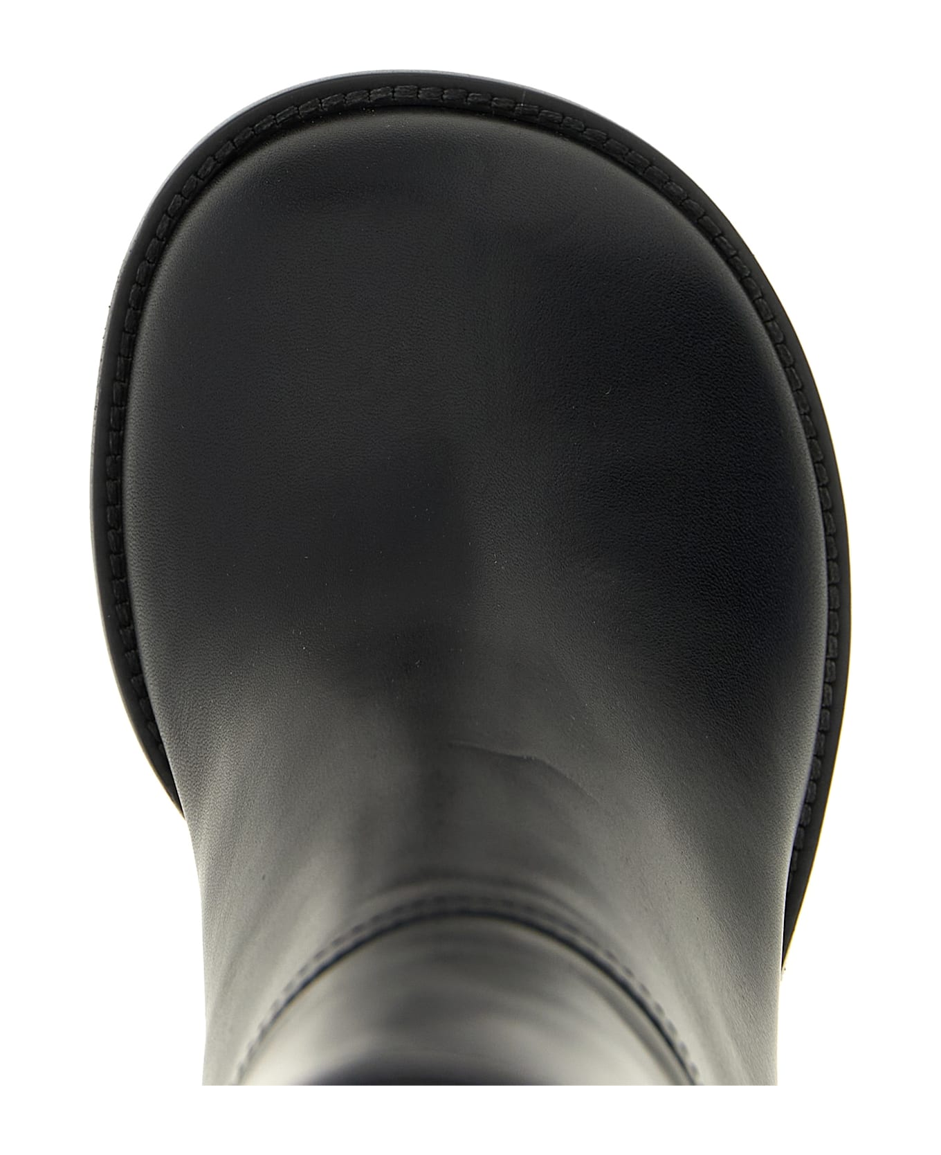 Dries Van Noten Curved Wedge Heel Boots - Black