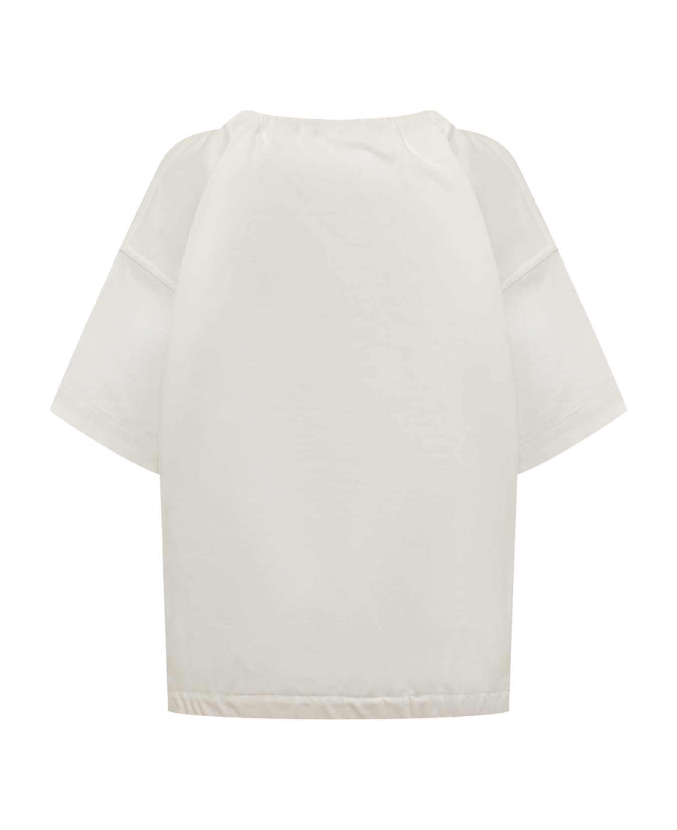 Jil Sander + Bow-detailed Short-sleeved Blouse - BIANCO