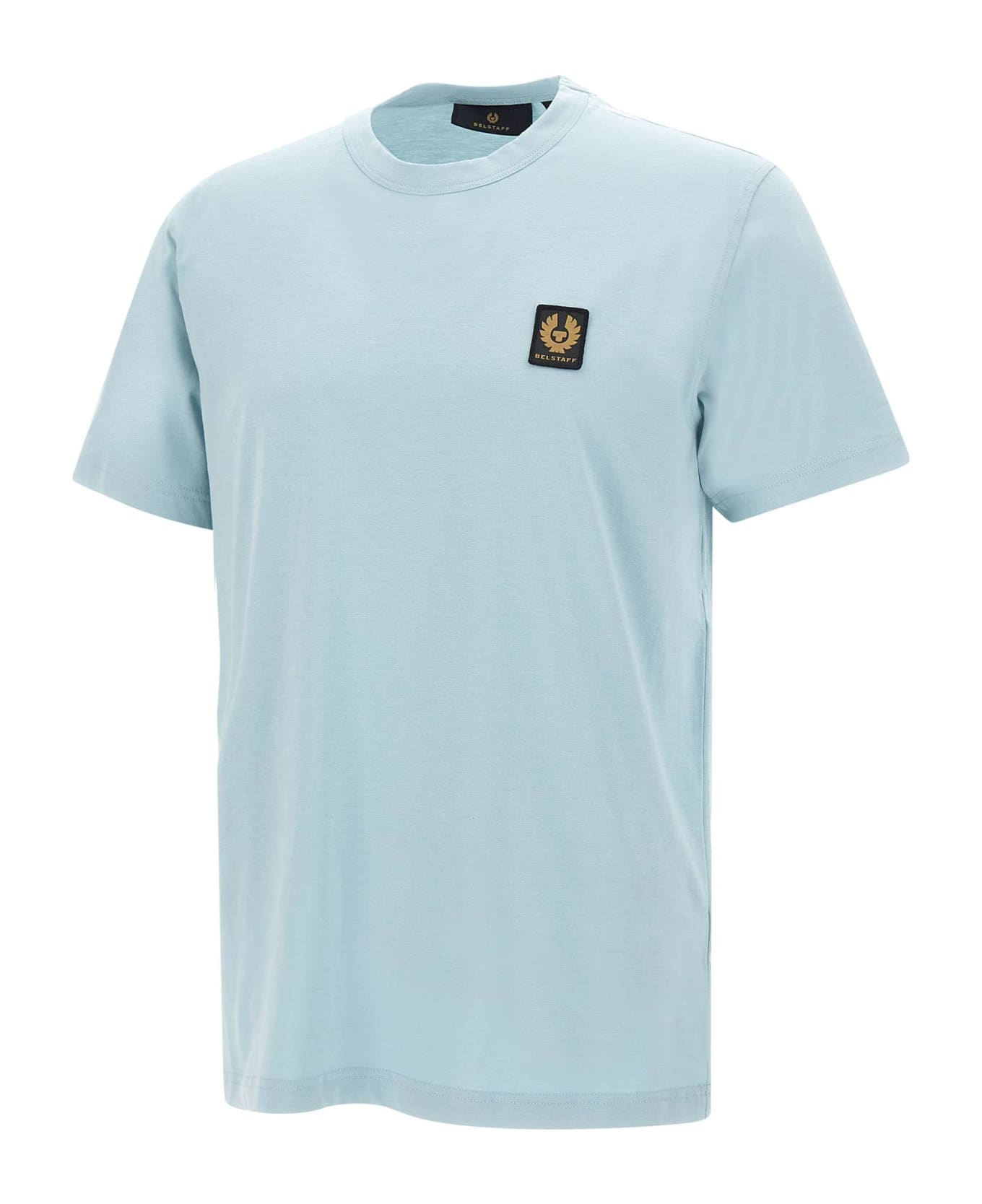 Belstaff Cotton T-shirt - LIGHT BLUE