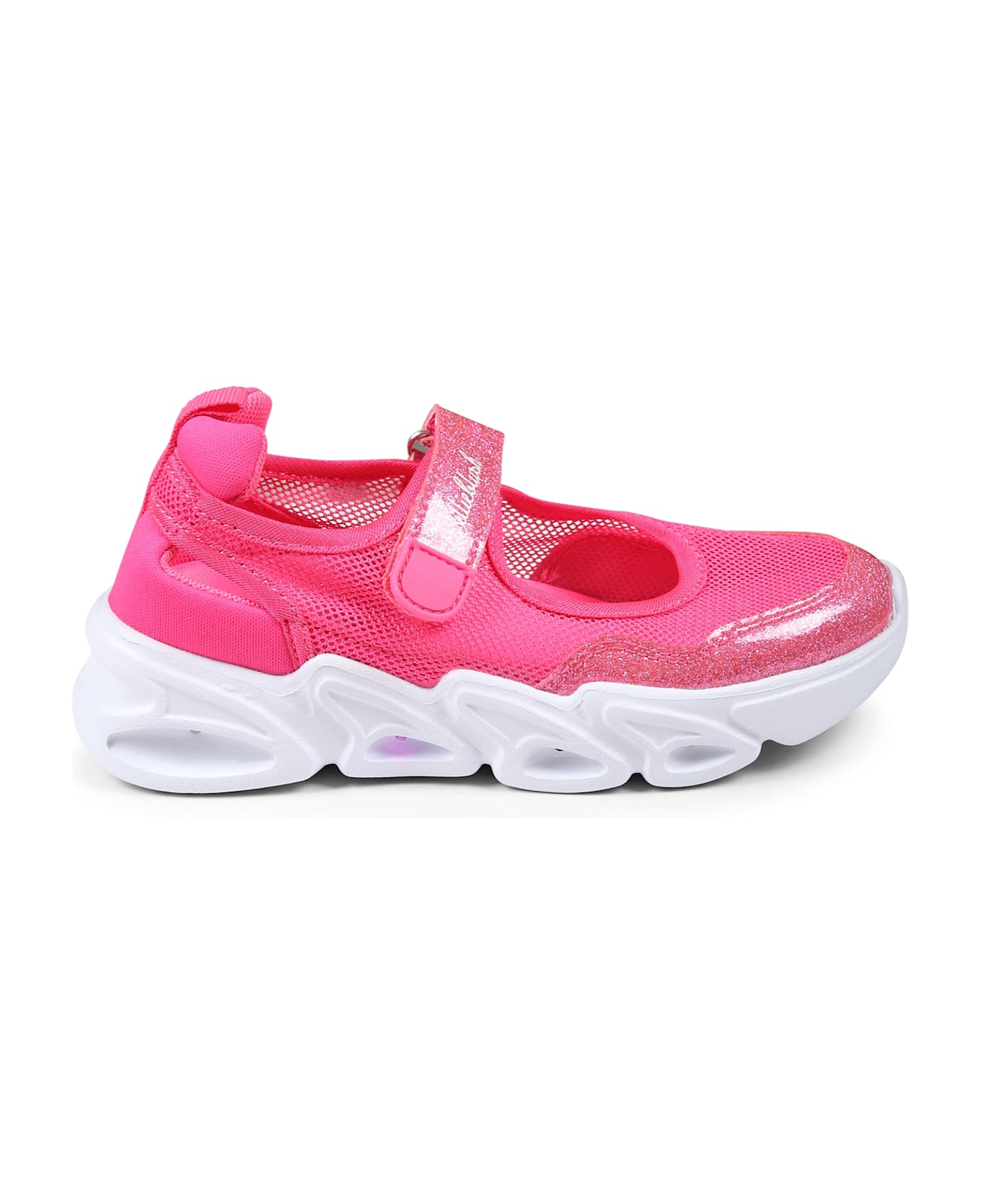 Billieblush Pink Light Up Ballet Flats For Girl With Led - Fuchsia