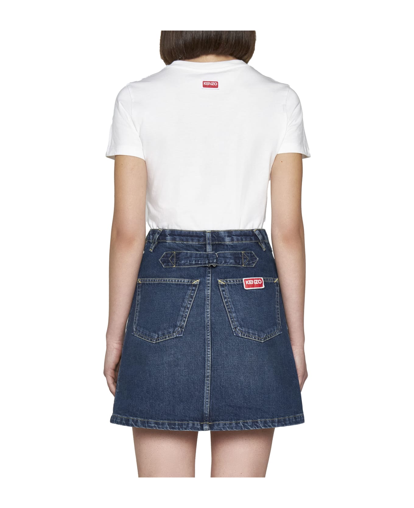 Kenzo Denim Mini Skirt - Denim