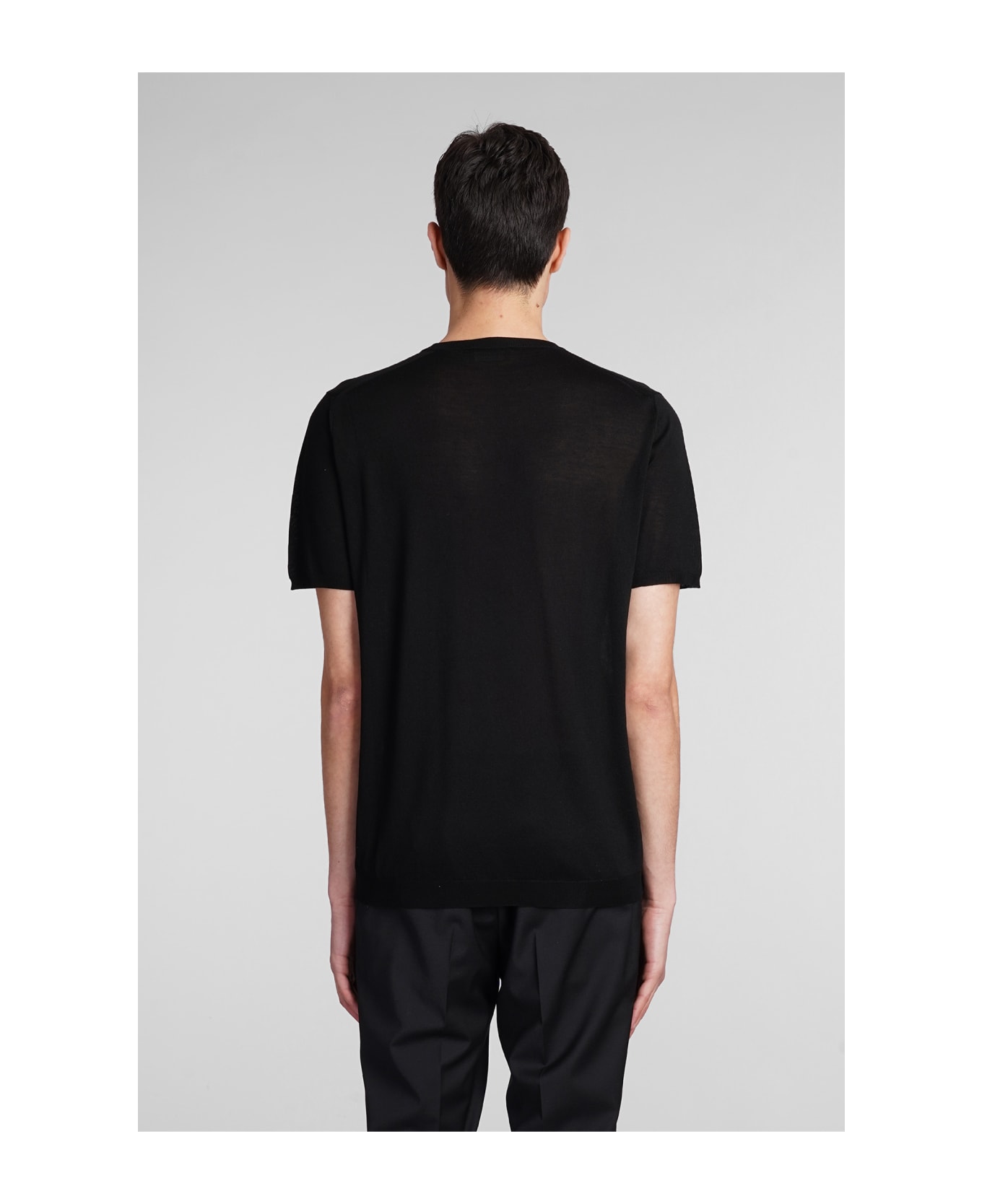 Roberto Collina T-shirt In Black Silk - black