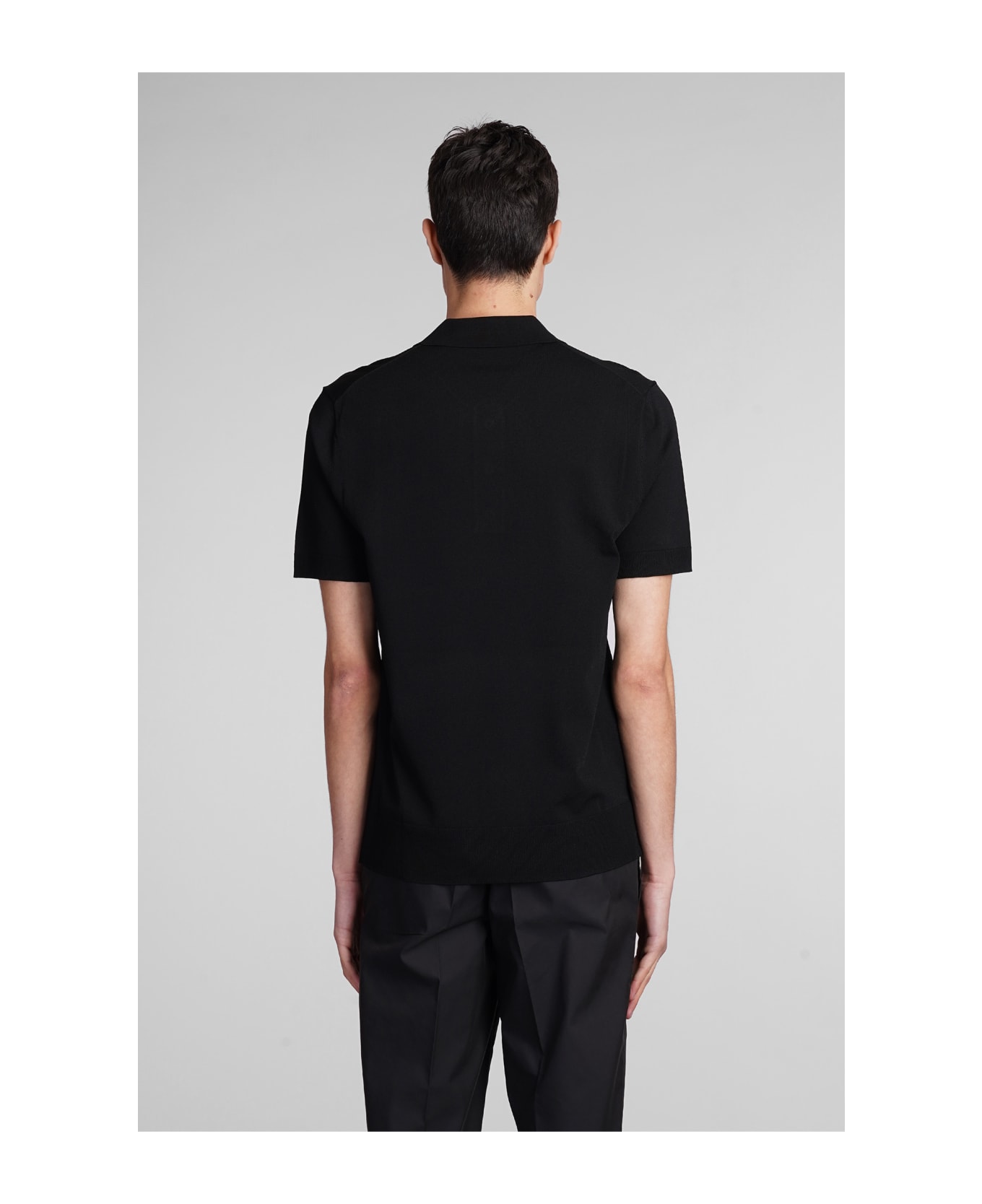 Neil Barrett Polo In Black Viscose - black ポロシャツ