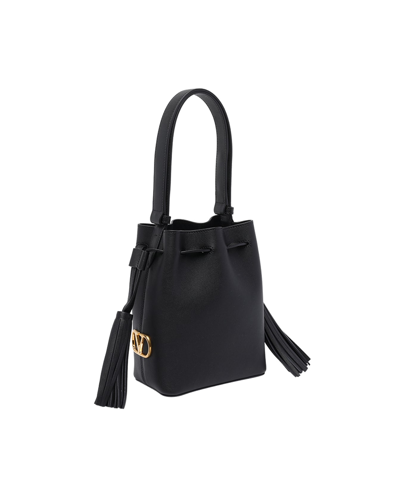 Valentino Garavani Small Drawstring Bucket Bag - Black