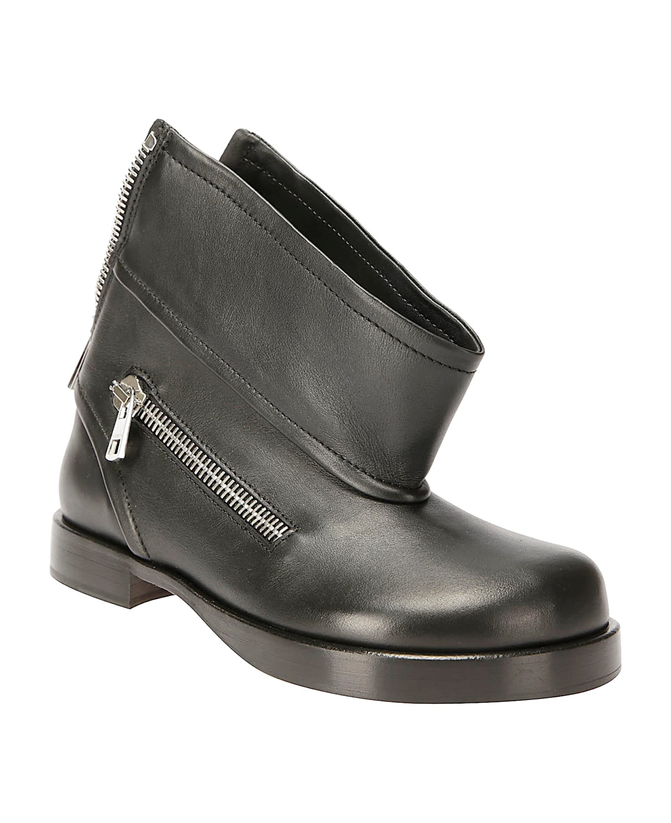 J.W. Anderson Jw Anderson Leather Ankle Boots - LIGHT STONE