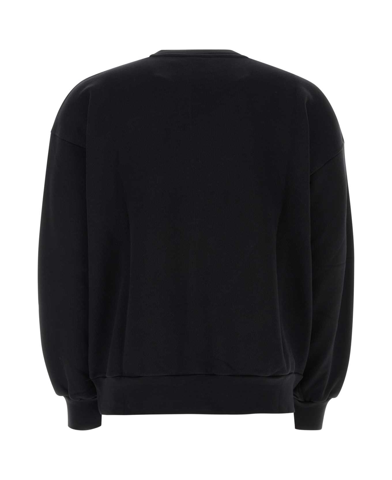 Botter Black Cotton Sweatshirt - BLACK CARIBBEAN COUTURE EMBR