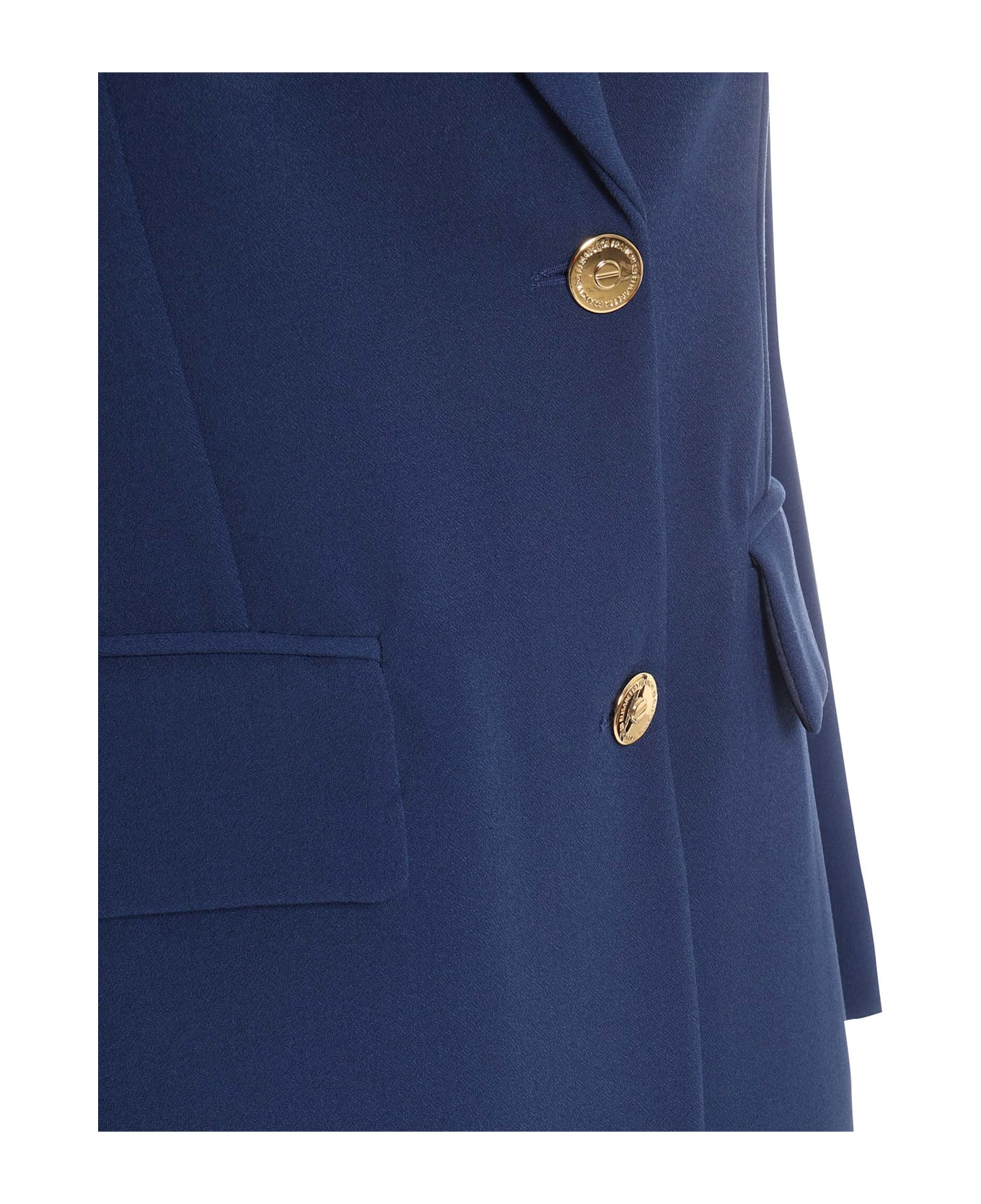 ジャケット ELISABETTA FRANCHI Woman Jacket Steel PI77D CG8 Elisabetta Franchi Outlet: Jacket woman - Steel | Elisabetta