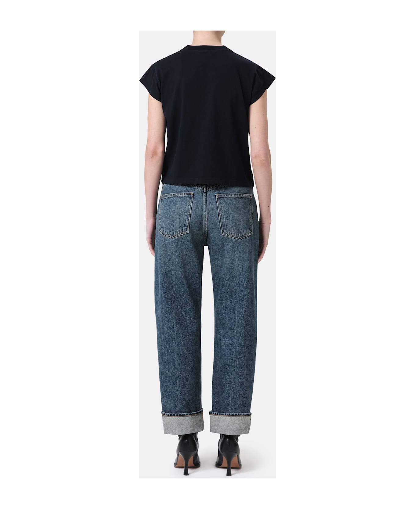 AGOLDE Fran Dwell Denim Pants - Blue