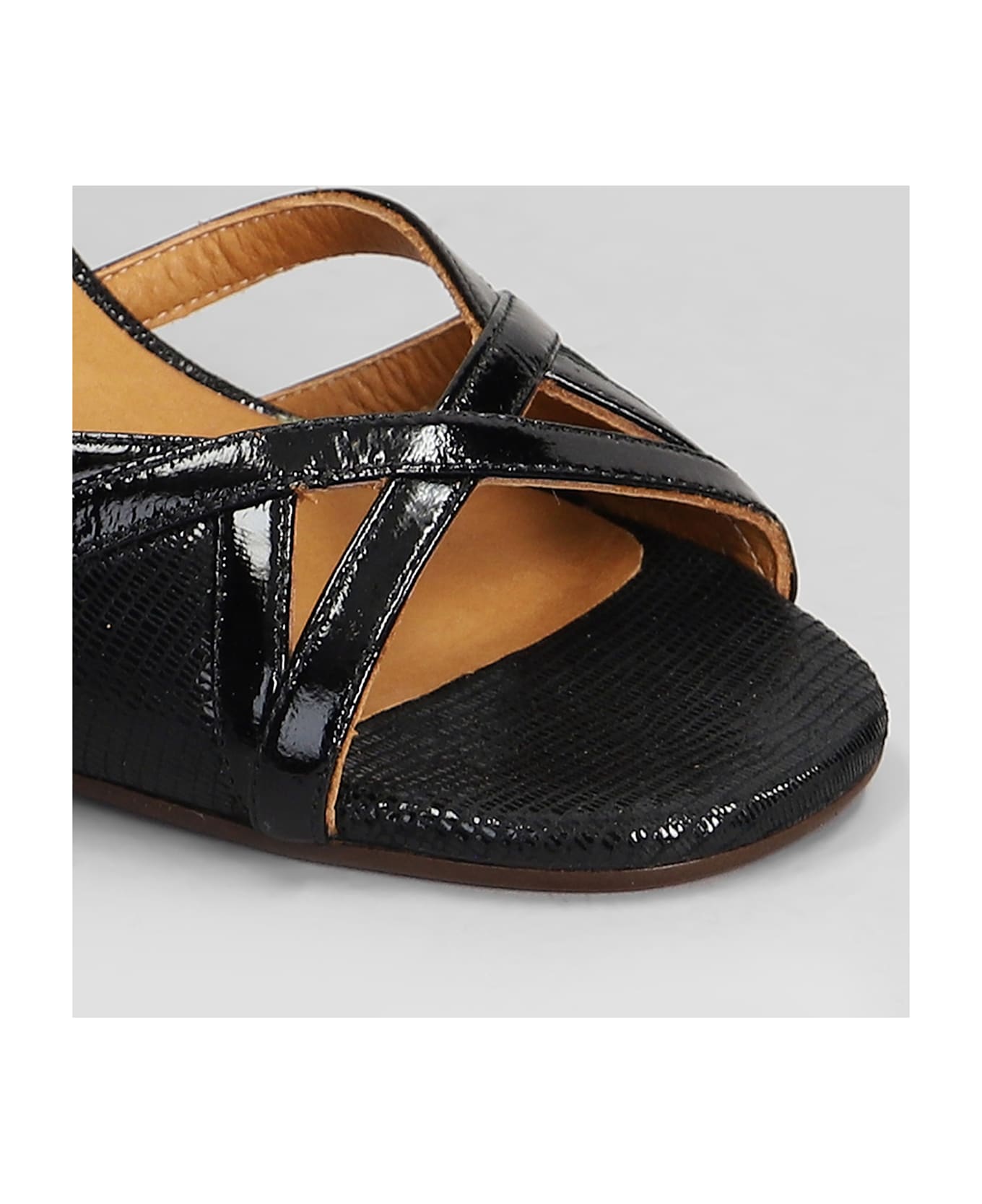 Chie Mihara Bemon Sandals In Black Leather - black