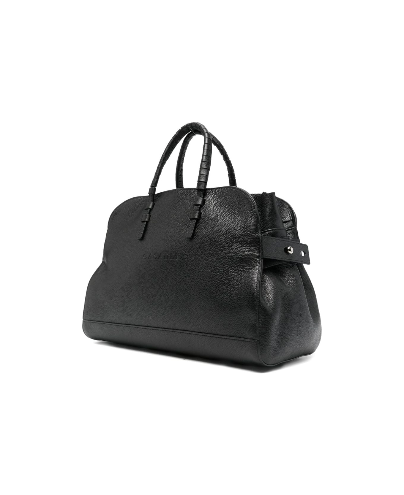 Casadei Park Avenue Leather Tote - Black