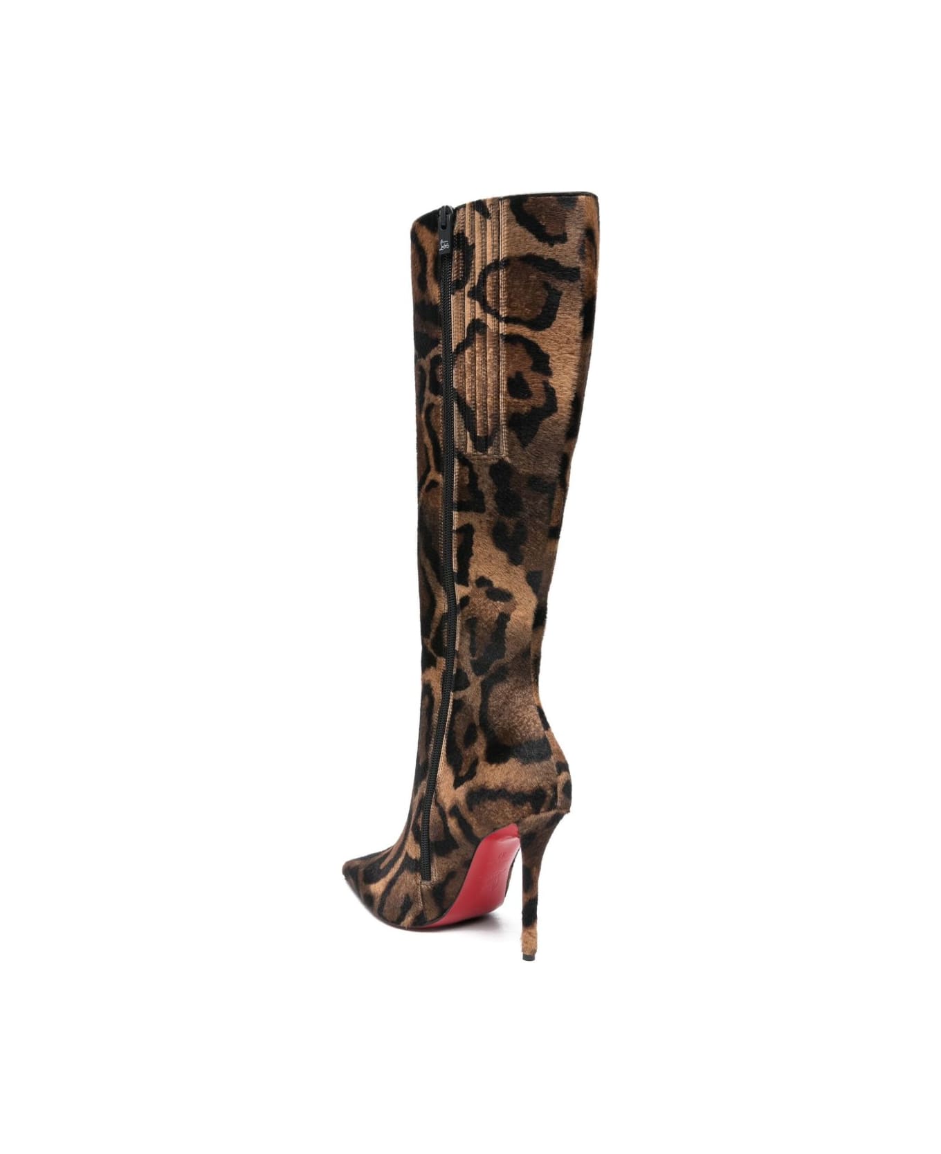 Christian Louboutin Miss Z Leather Boots - Brown