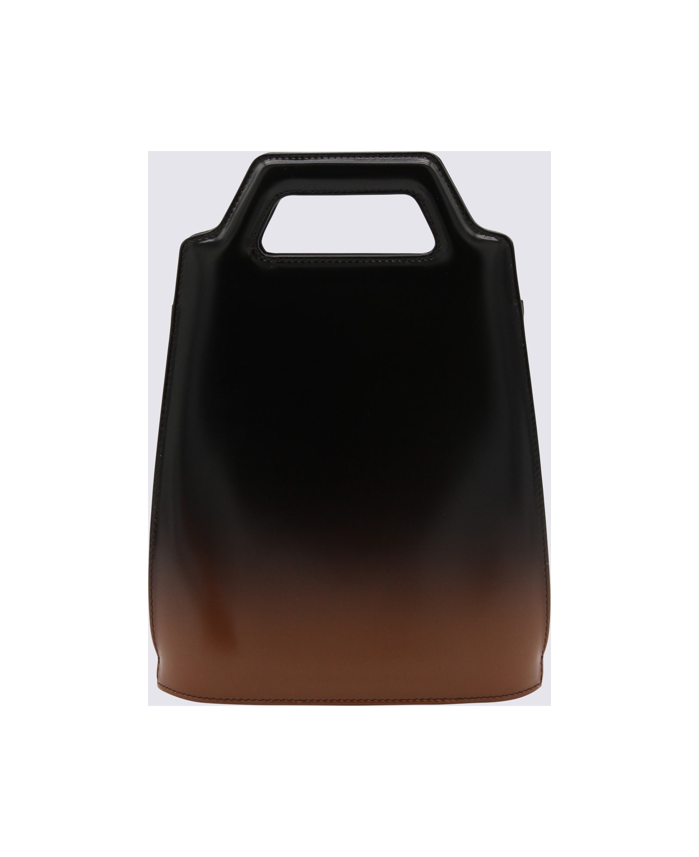 Ferragamo Brown North Sout Wanda Mini Top Handle Bag - CUOIO/DARK BROWN トートバッグ