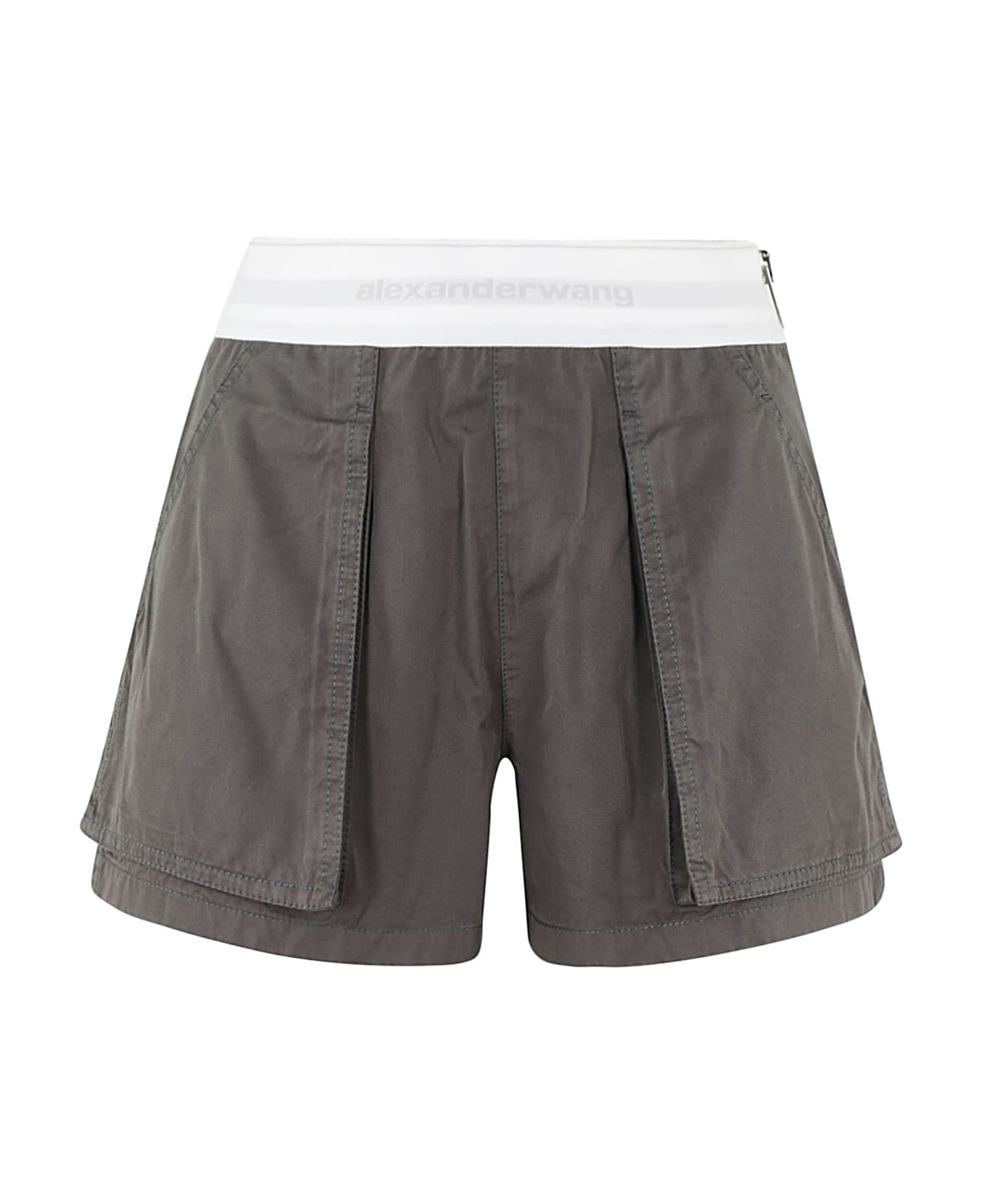 Alexander Wang High Waisted Cargo Rave Short With Logo Elastic - A ショートパンツ