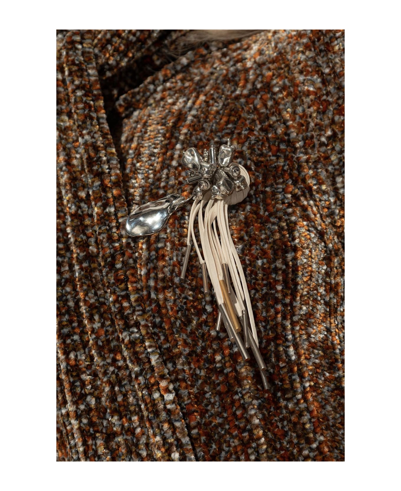 Dries Van Noten Brass Brooch - POWDER