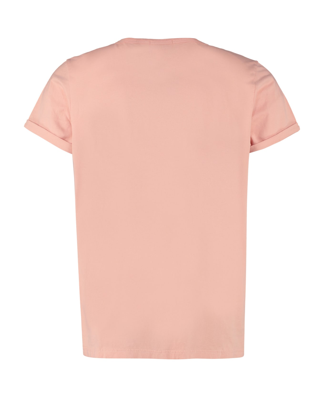 Maison Labiche Embroidered Cotton T-shirt - Salmon pink