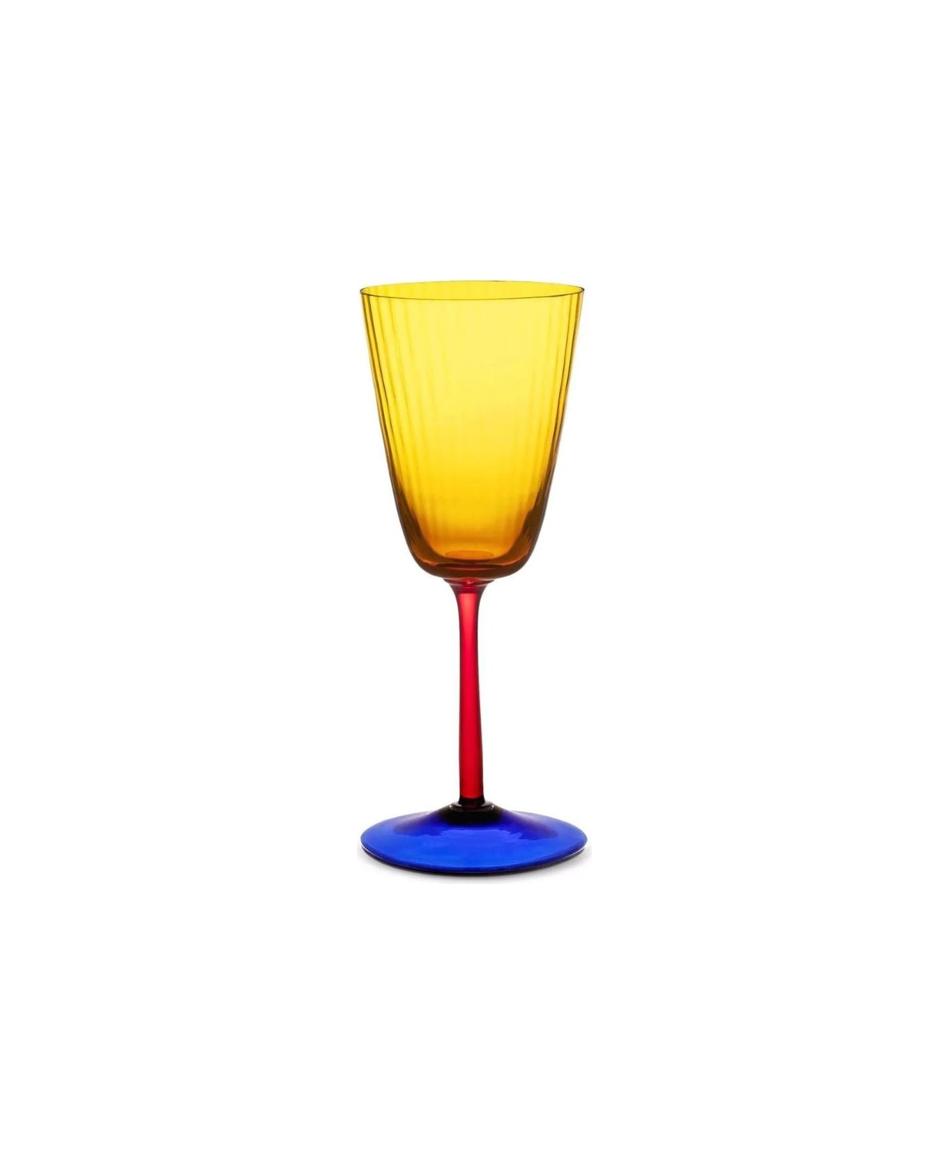 Dolce & Gabbana White Wine Glass Carretto - Multicolor