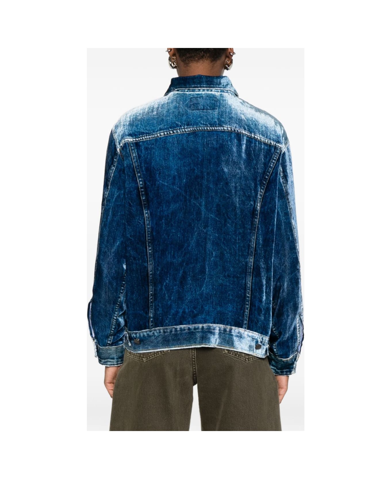 Pierre-Louis Mascia Denim Print Jacket - Blue
