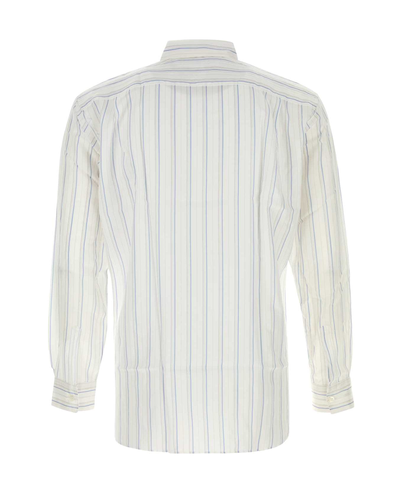 Comme des Garçons Shirt Embroidered Cupro Shirt - 2STRIPE7