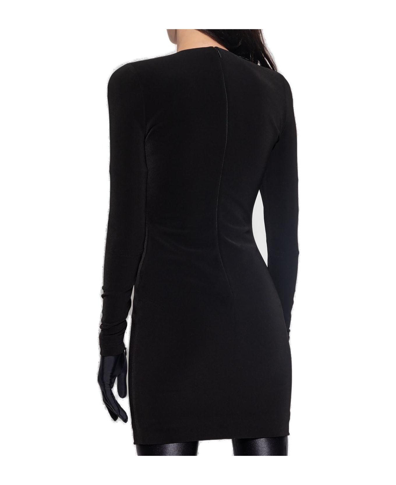 Balenciaga Long-sleeved Mini Dress - Nero ワンピース＆ドレス