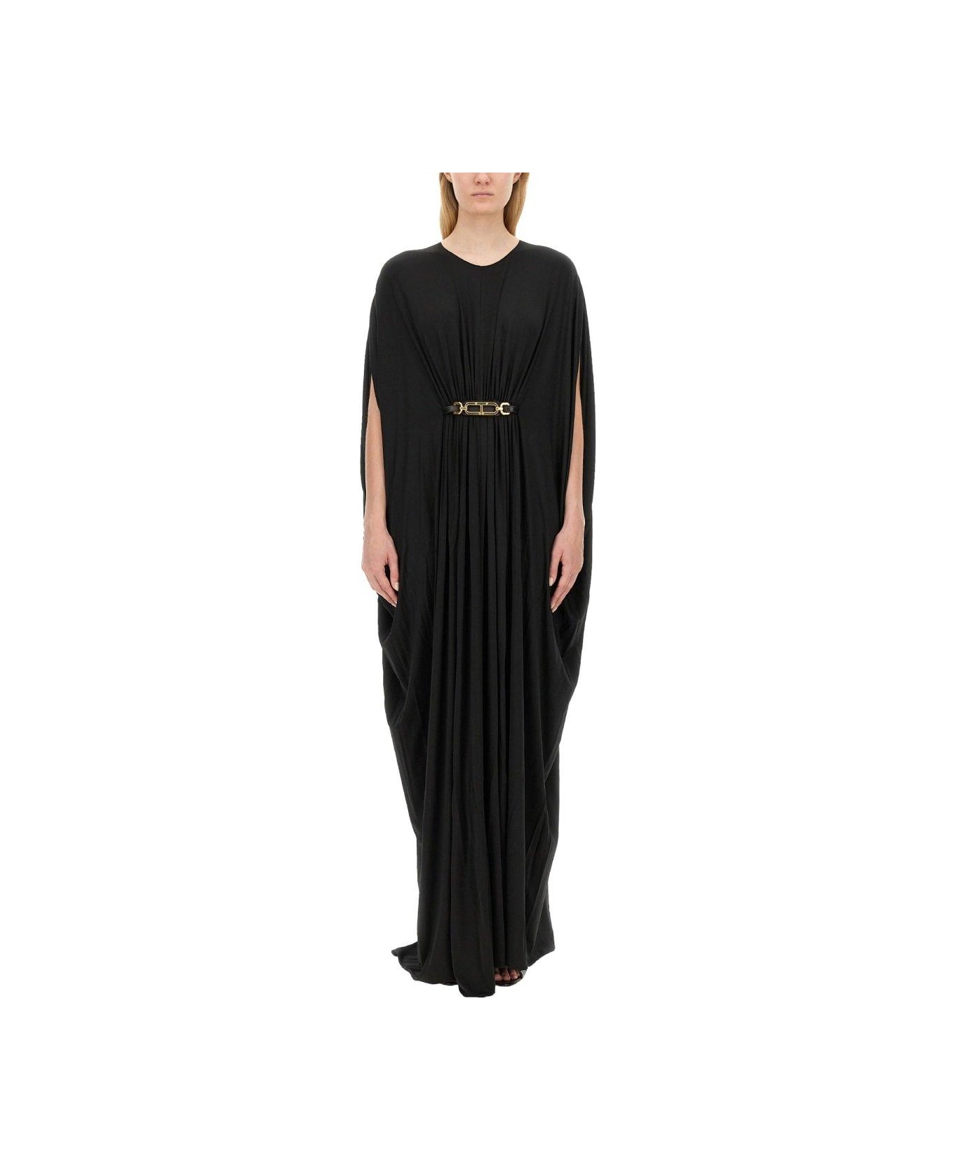 Tom Ford Satin Stretch-jersey Kaftan Dress - BLACK