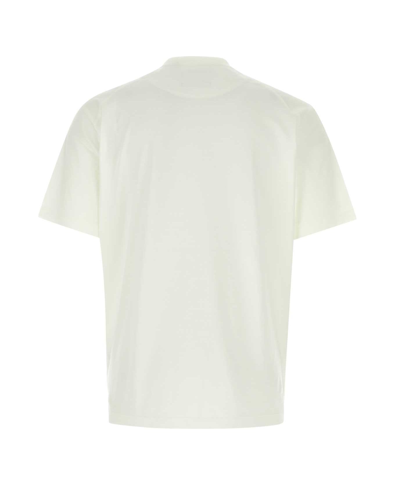 Y-3 Ivory Cotton T-shirt - OWHITE