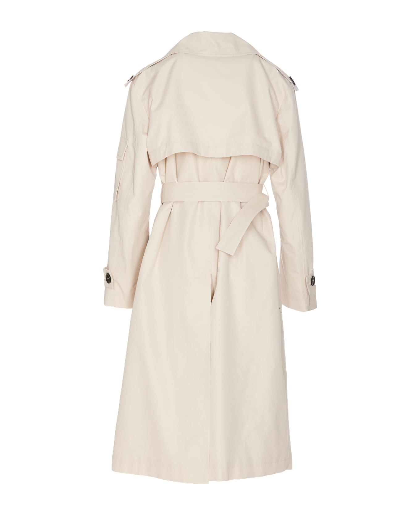 Pinko Belted Double-breasted Trench Coat - Beige レインコート