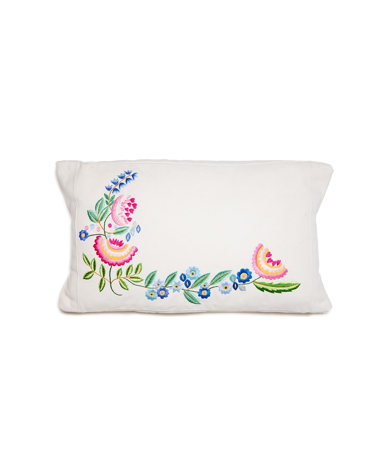 Le Botteghe su Gologone Cushions Embroidered  40x70 Cm - White クッション