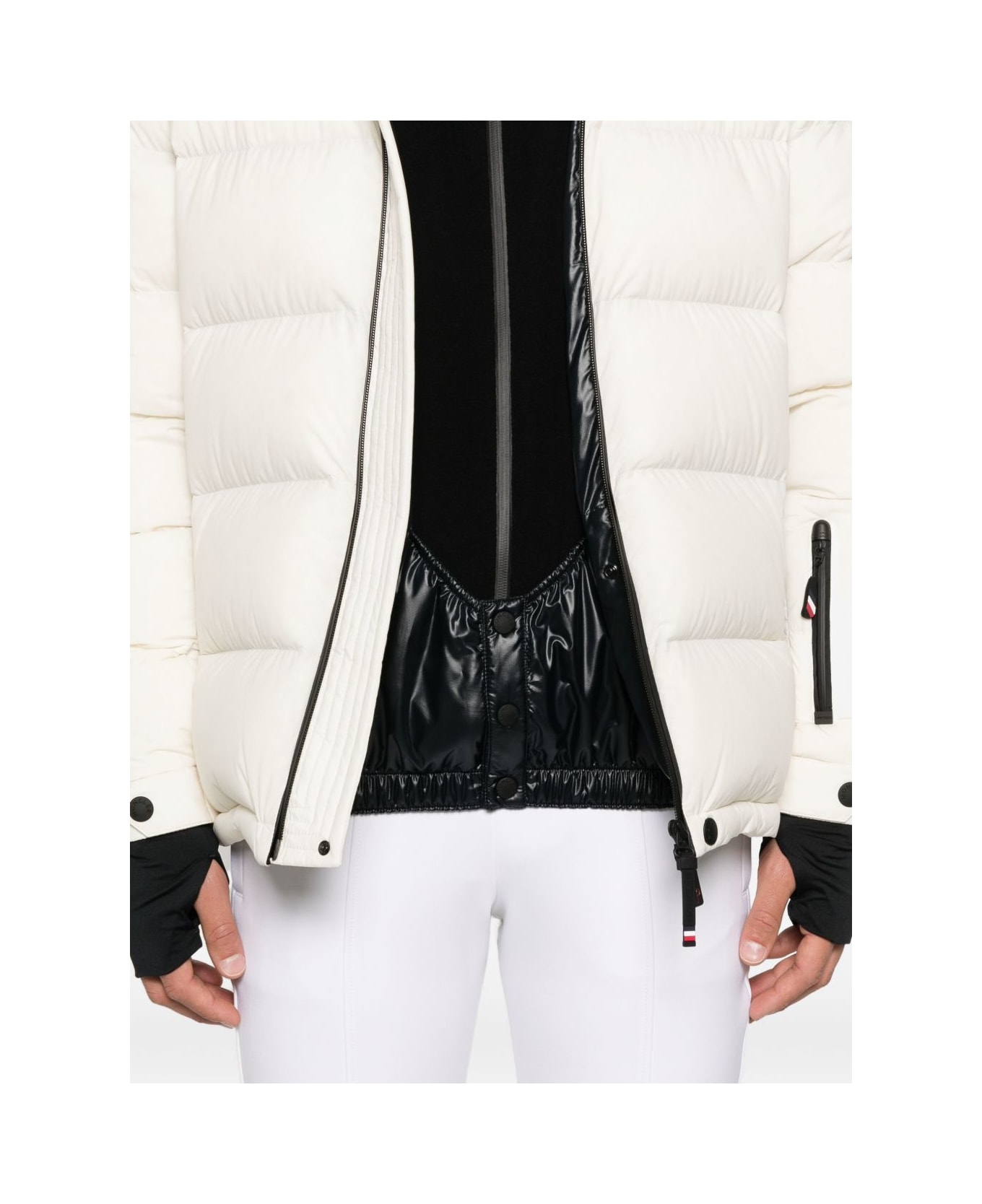 Moncler Grenoble Hooded Zip-fastening Jacket - White