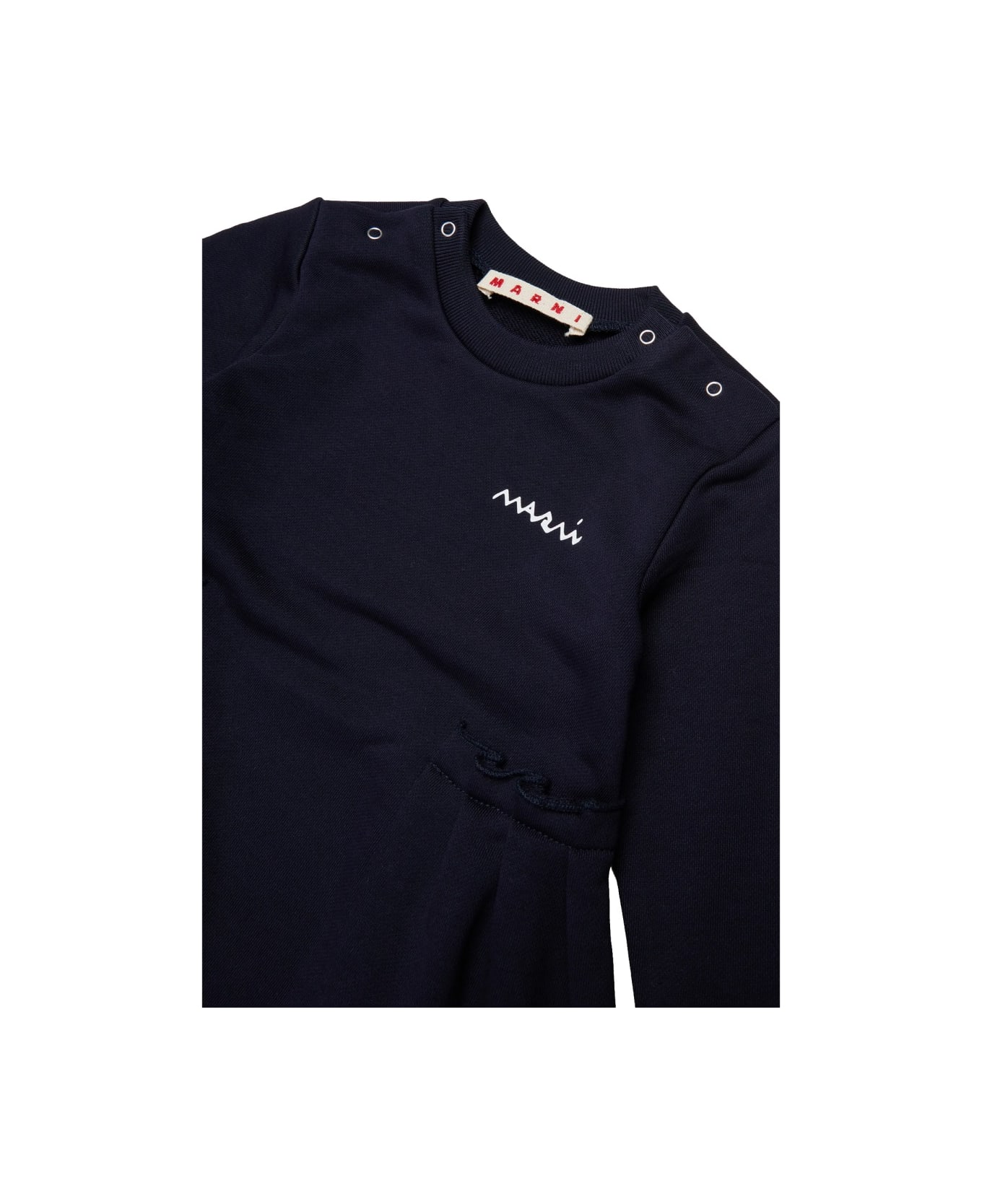 Marni Dress With Logo - BLUE