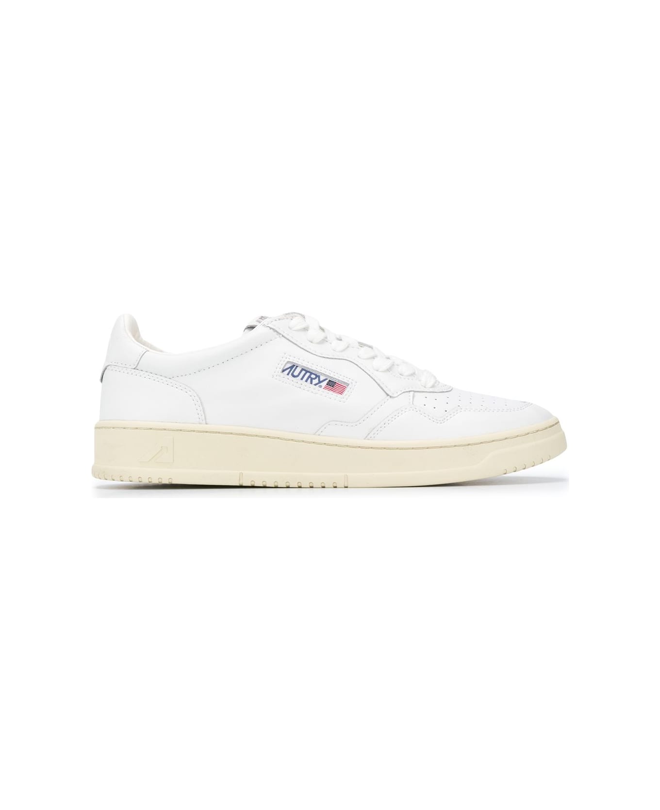 Autry Medialist Low Leather Sneakers - White