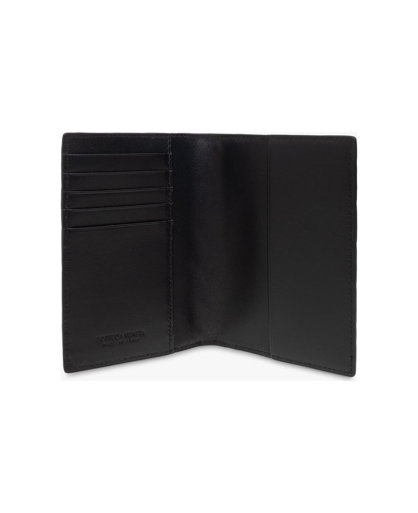Bottega Veneta Passport Holder - BLACK