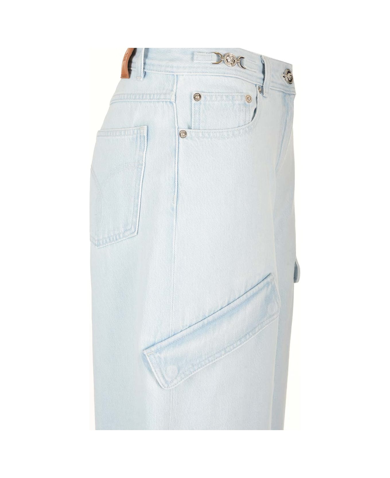 Versace Wide-leg Jeans - Light blue デニム