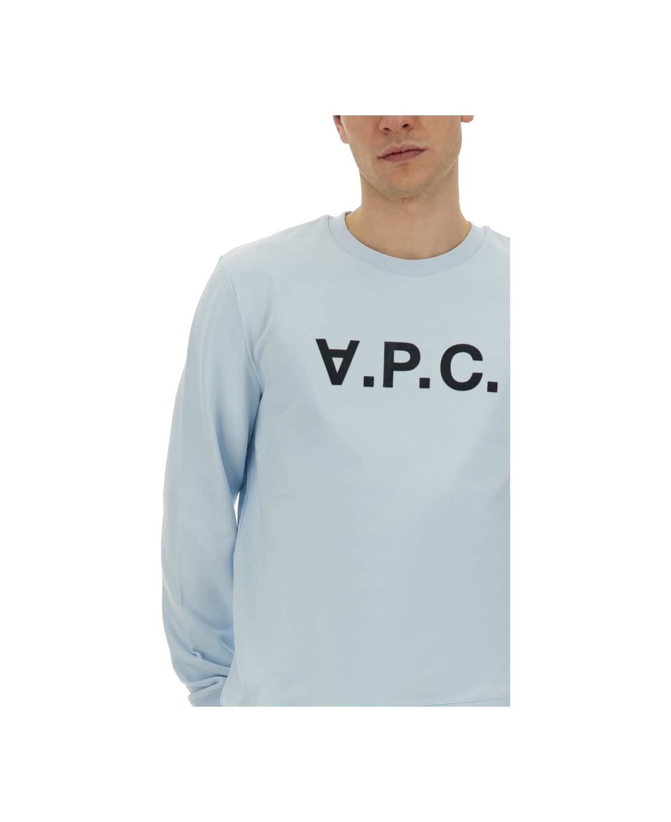 A.P.C. Sweatshirt With Logo - AZURE