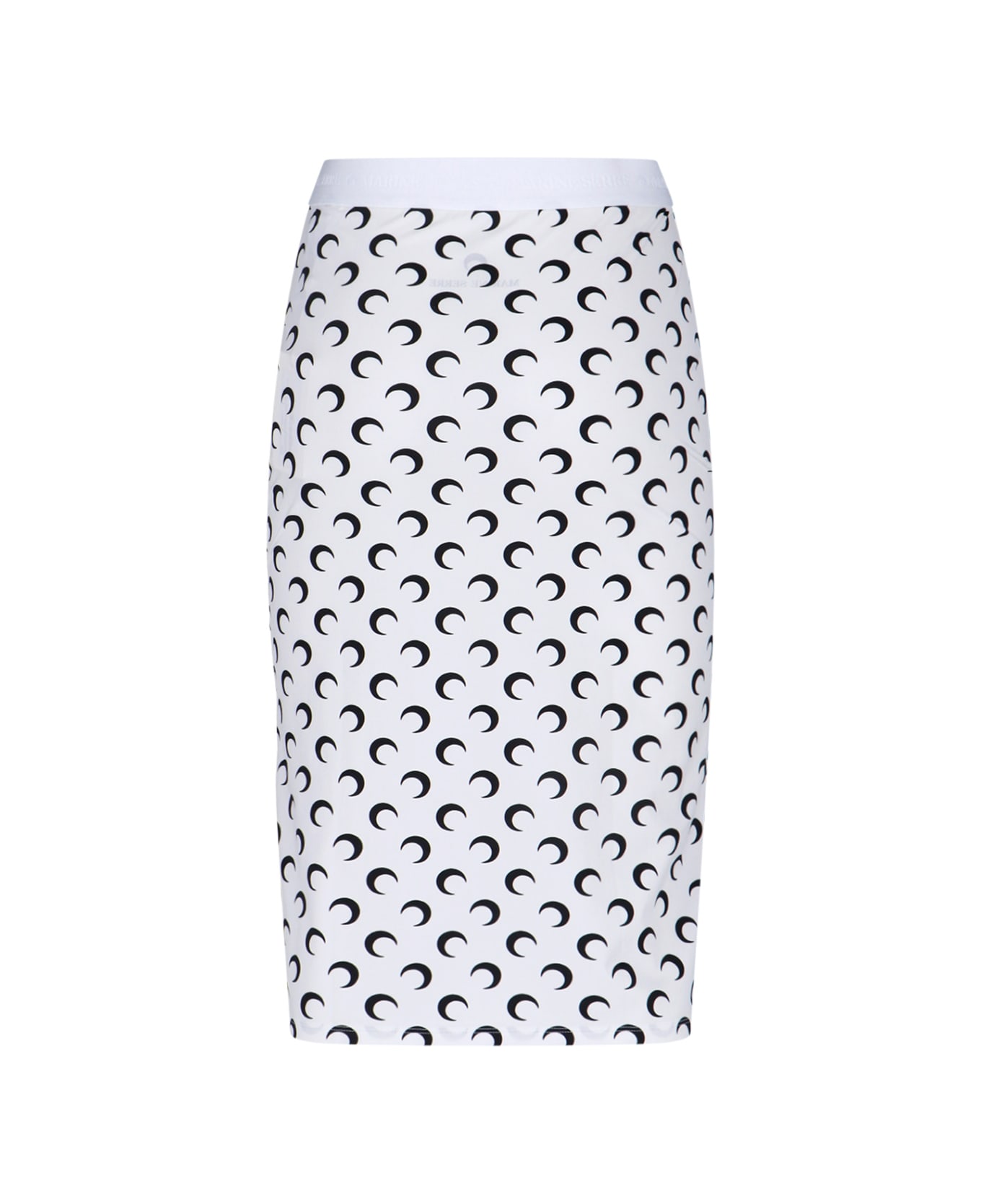 Marine Serre 
moon
 Midi Skirt - White