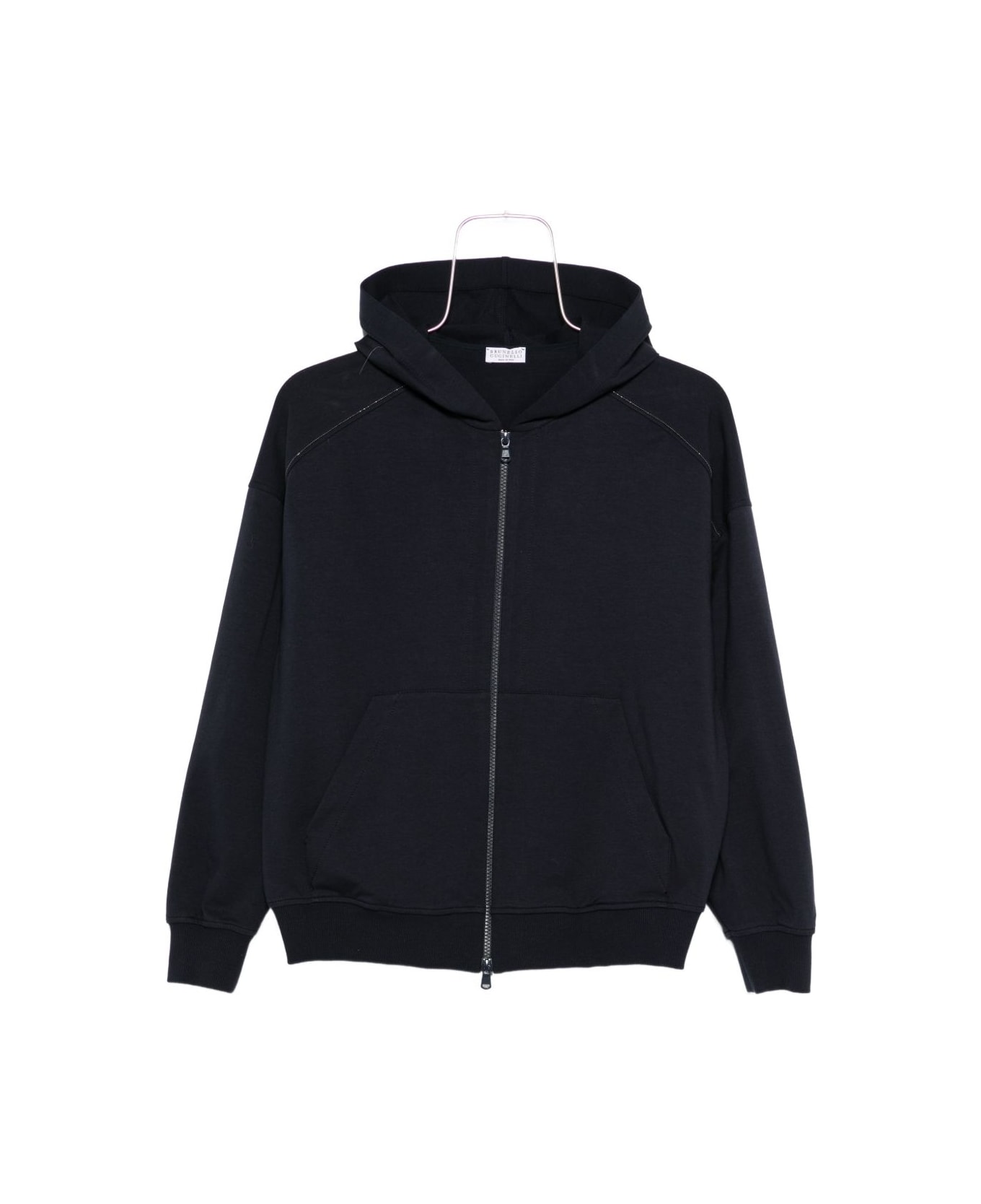 Brunello Cucinelli Cotton Hoodie - Blue