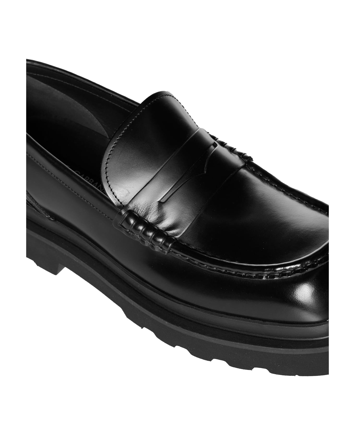 Dolce & Gabbana Leather Loafers - black ローファー＆デッキシューズ