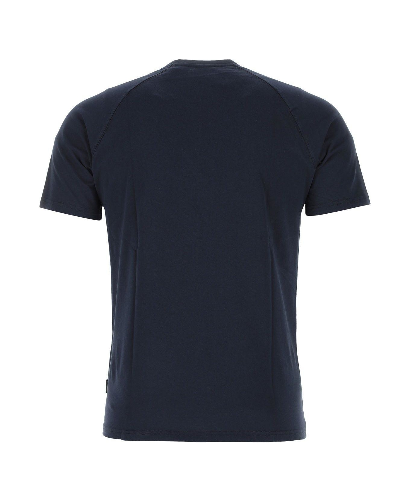 Aspesi Navy Blue Cotton T-shirt - Navy
