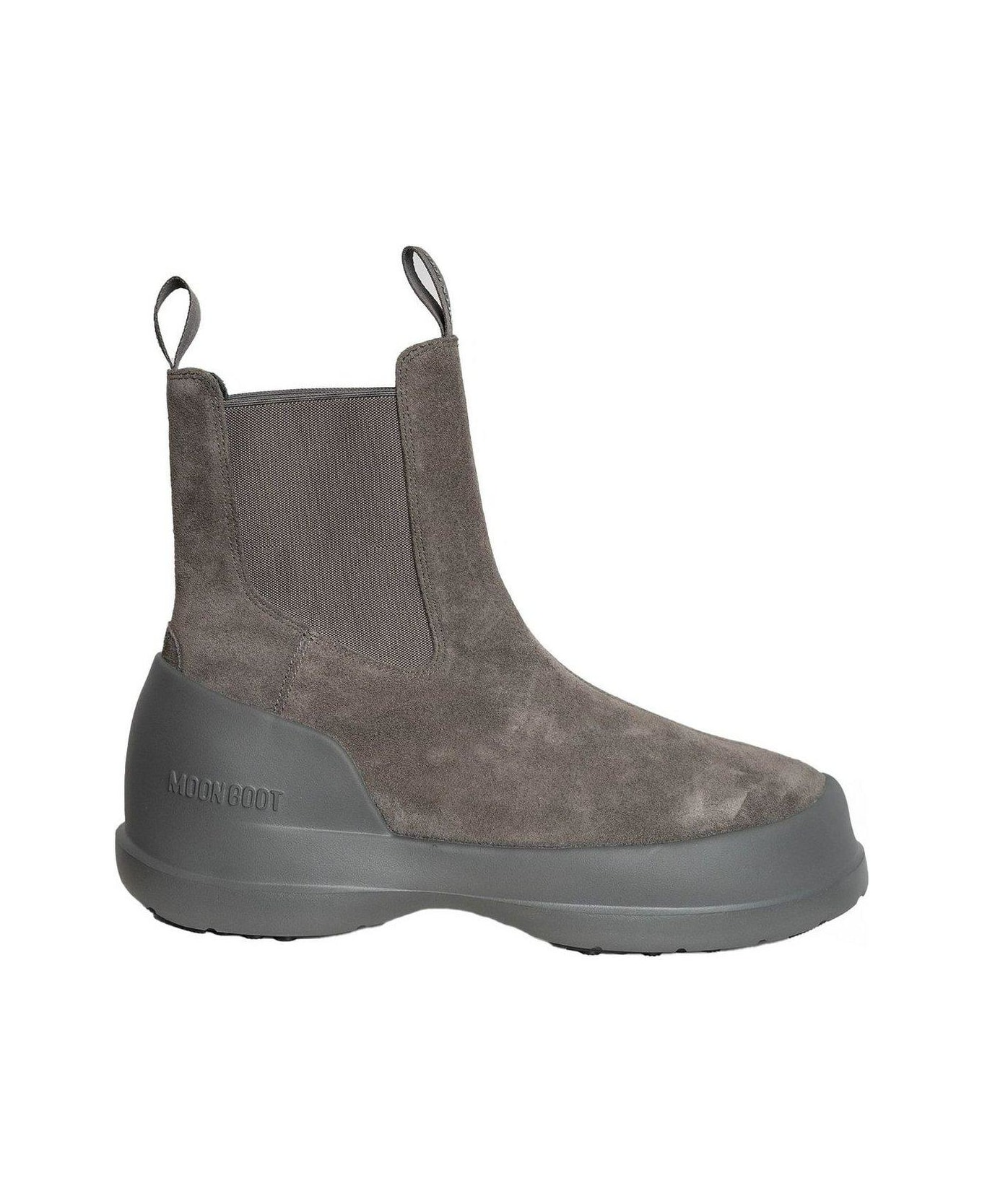 Moon Boot Luna Logo-printed Slip-on Boots - Anthracite