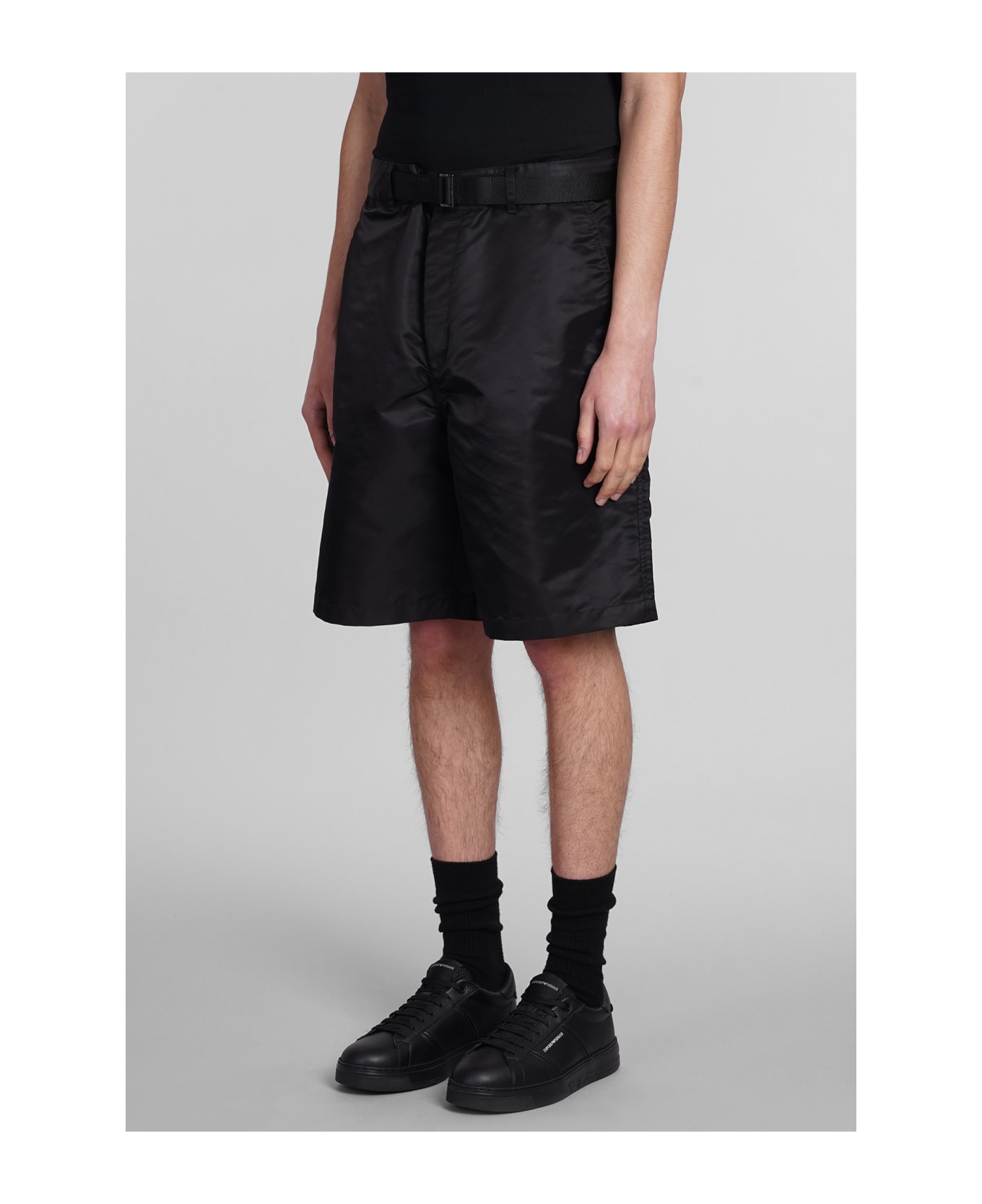 Emporio Armani Shorts In Black Polyamide - black ショートパンツ