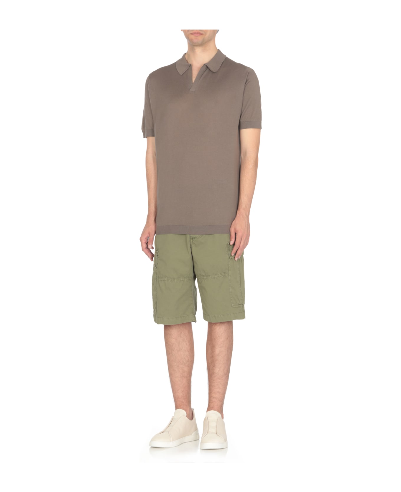 John Smedley Noah Polo Shirt - Beige