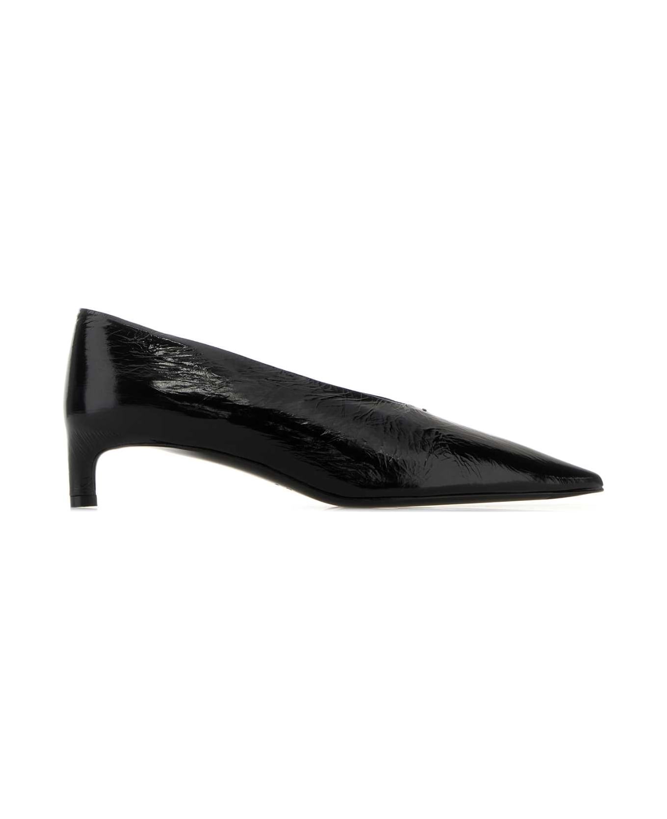 Jil Sander Black Leather Pumps - BLACK