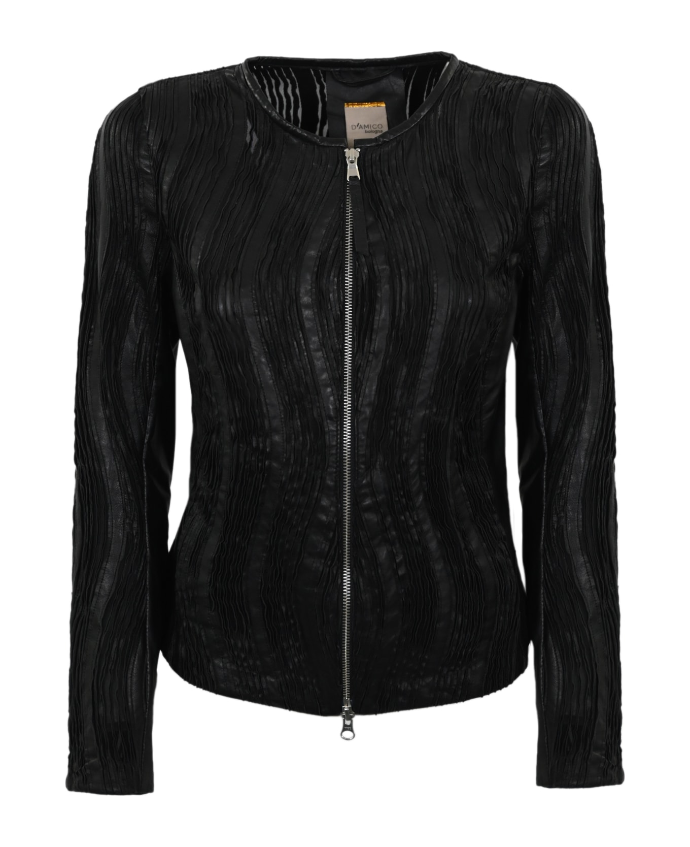 D'Amico Nina Leather Jacket - Nero