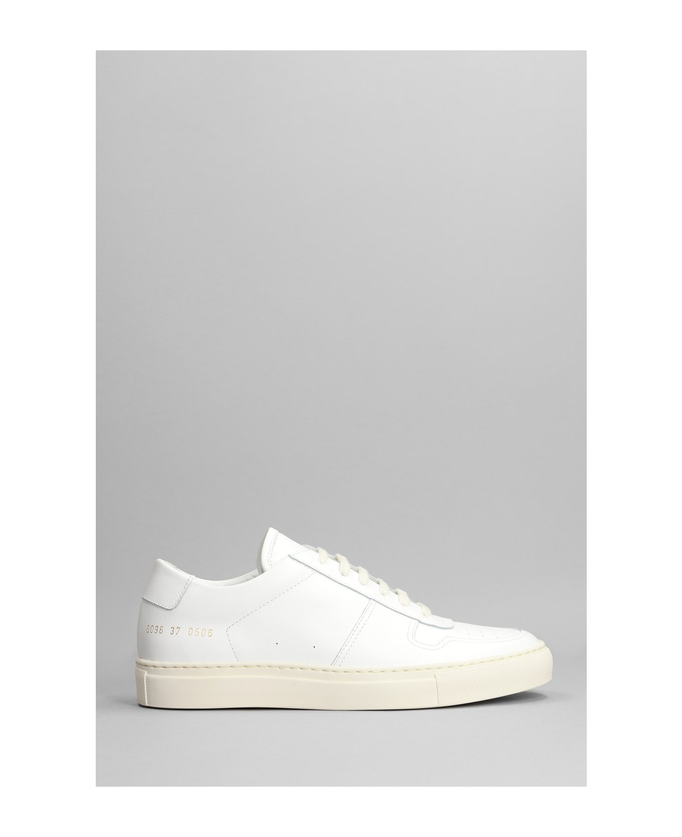 Common Projects Bball  Sneakers In White Leather - white